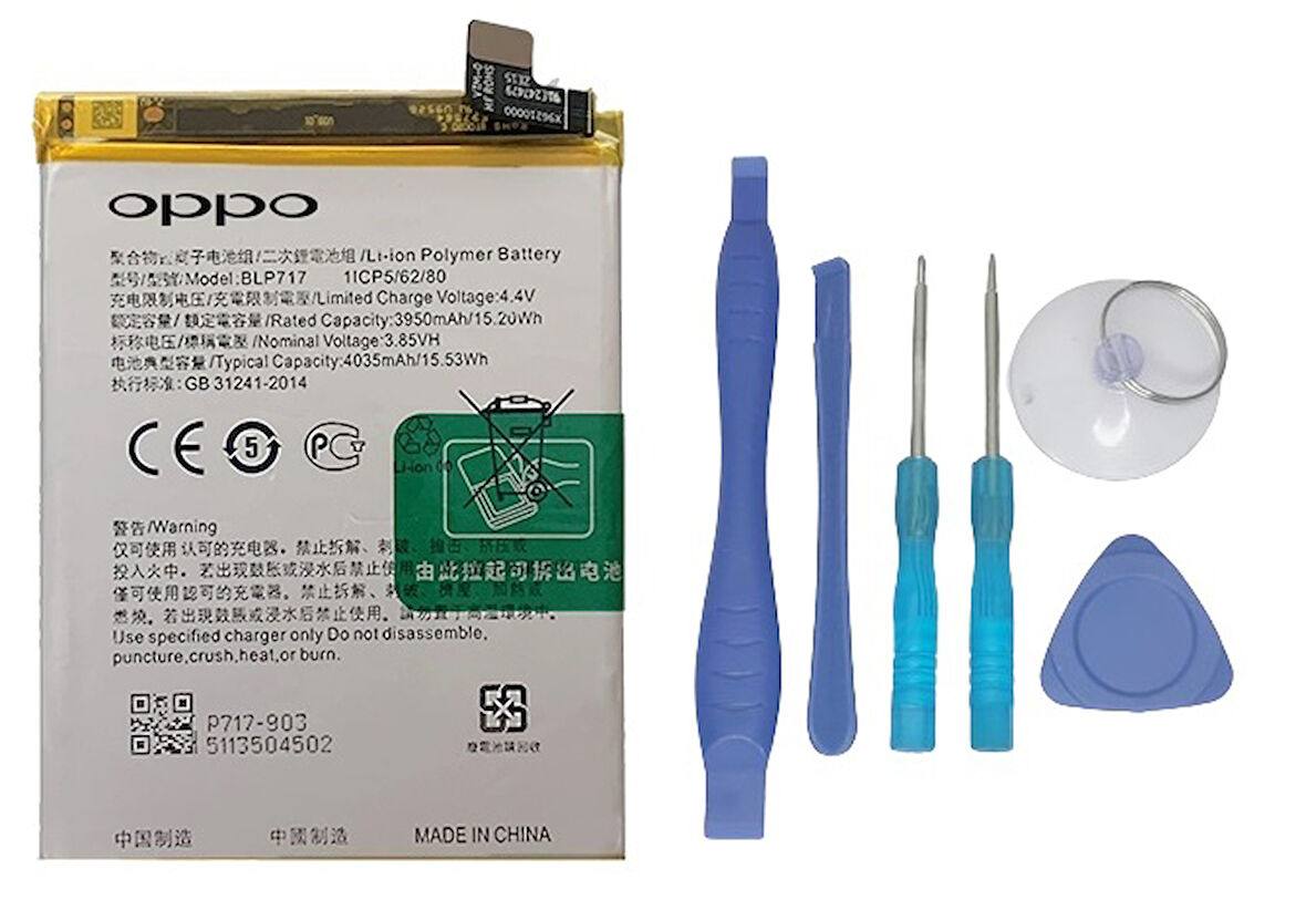 Oppo Reno 2F - BLP 717 Uyumlu Batarya Pil Sıfır Orijinal + TAMİR SETİ