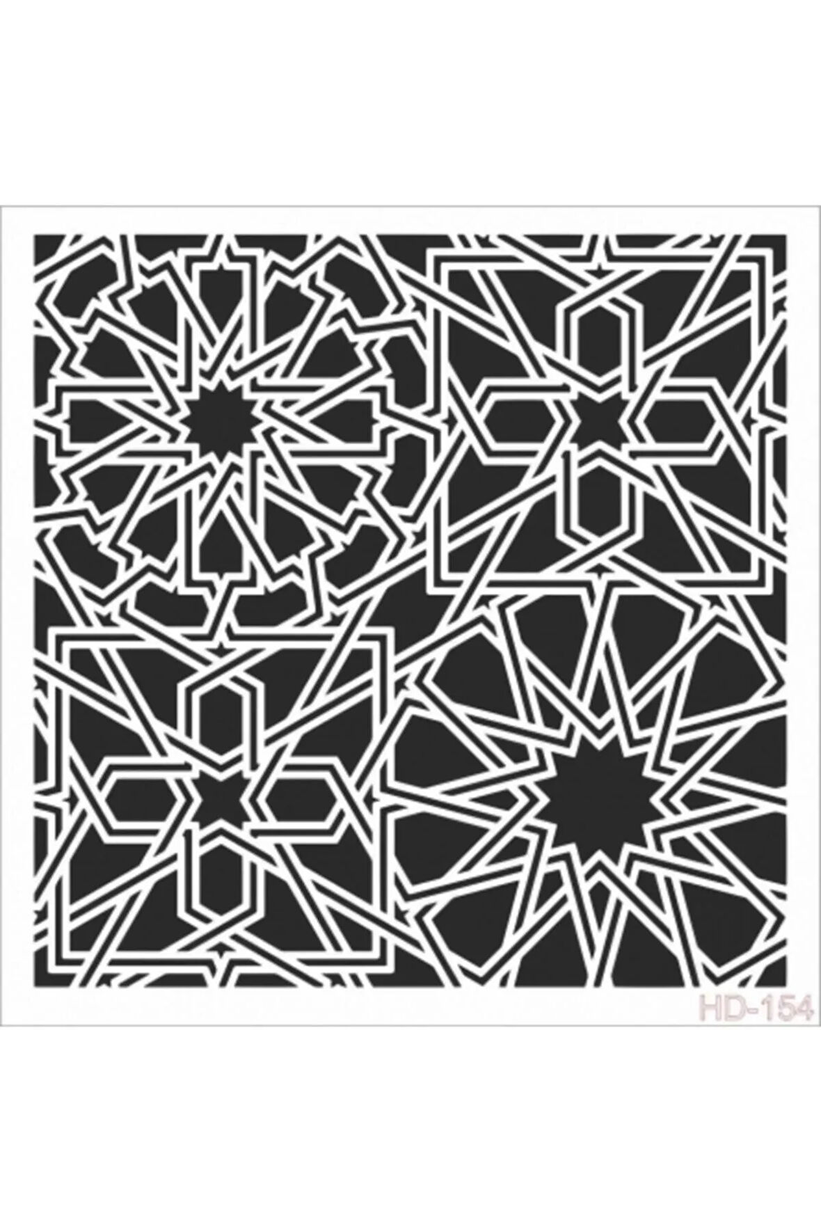 Hd154 Home Dekor Stencil 45x45