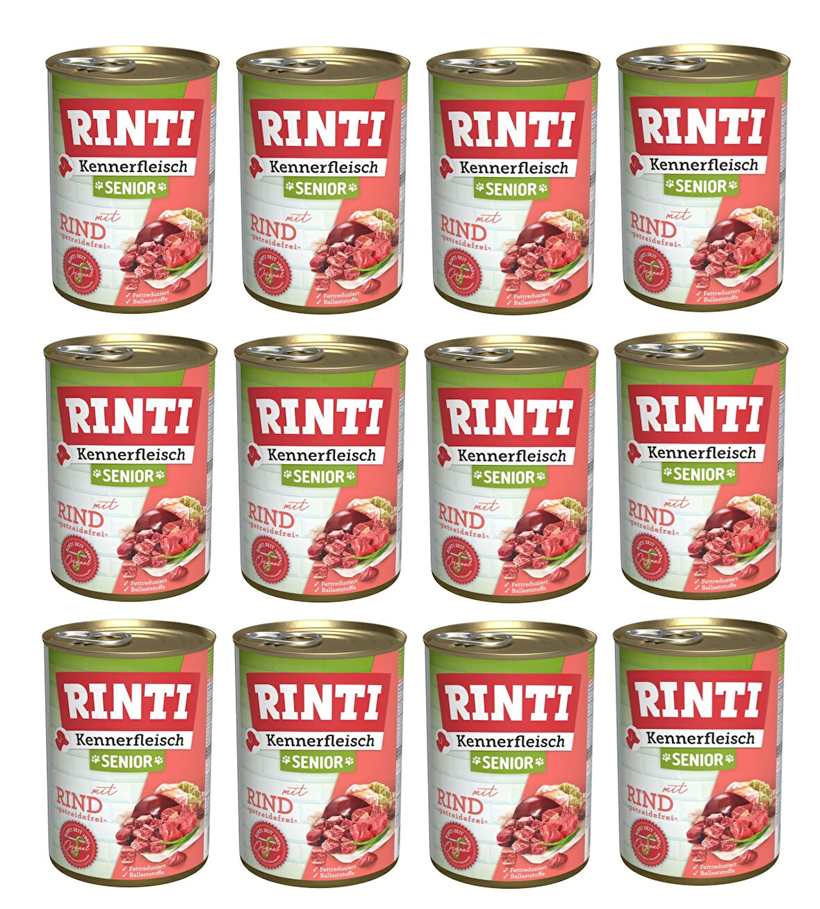 Rinti Dana Etli Senior Gurme Yaşlı Köpek Konservesi 400 Gr. X 12 Adet