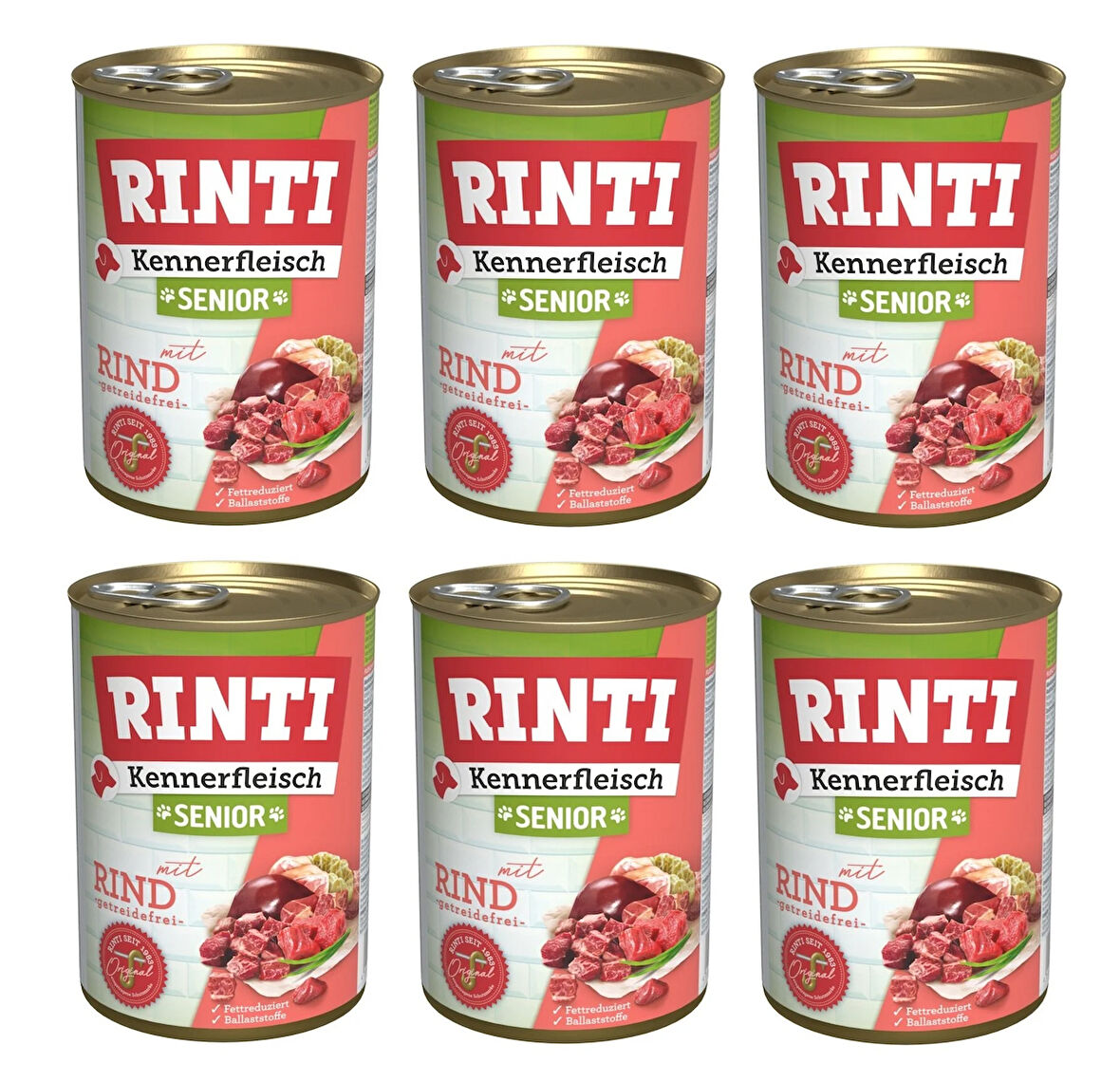 Rinti Dana Etli Senior Gurme Yaşlı Köpek Konservesi 400 Gr. X 6 Adet