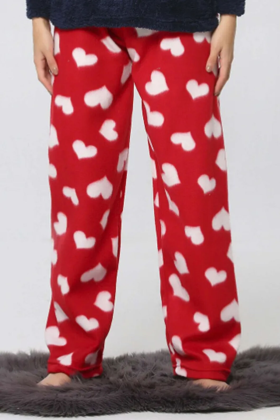 Cepsiz Kışlık Polar Kadın Pijama Altı Tek Alt je29