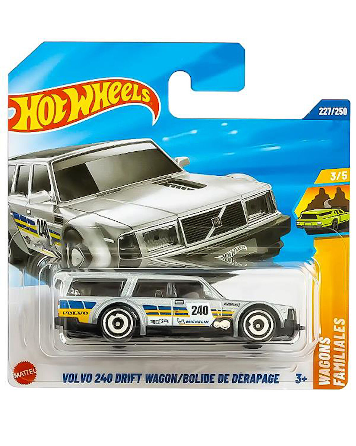 Hot Wheels Vagons Familiales Volvo 240 Drift Wagon JBB40