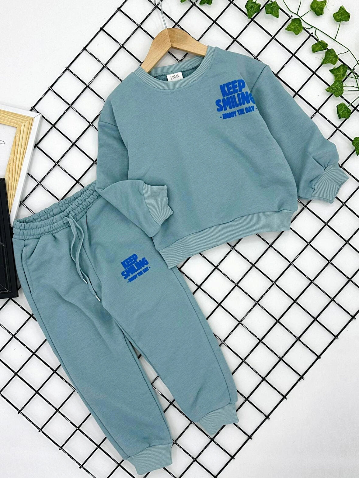 ERKEK ÇOCUK PAMUKLU ALT - ÜST TAKIM EŞOFMAN TAKIMI 2'Lİ