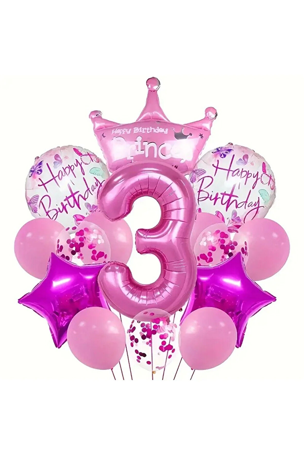 PRENSES TAÇ FOLYOLU YAŞ BALON SET