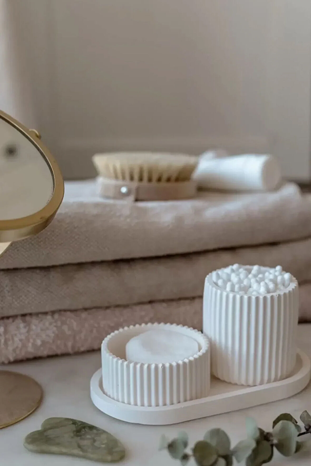 3'lü Pamukluk ve Kulak Pamuğu Banyo Seti