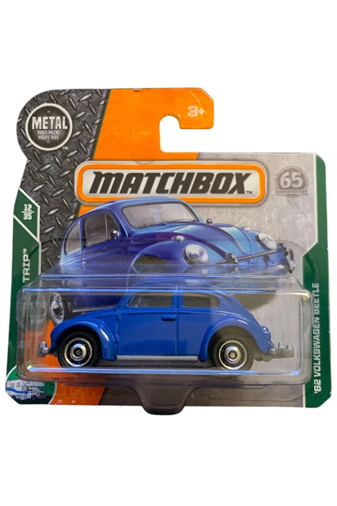 Matchbox - 1962 Volkswagen Beetle - Mavi (1/64) 2017 Üretim