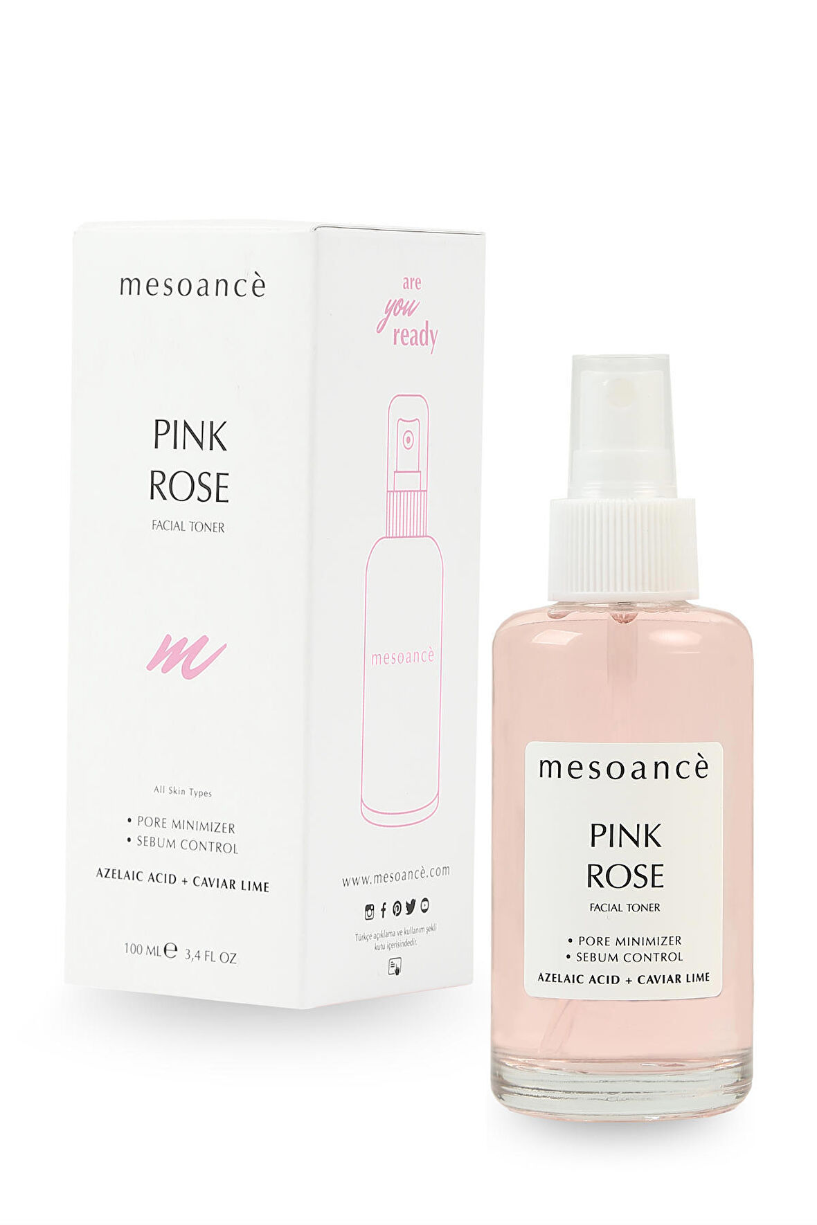 Mesoance Gözenek Sıkılaştırıcı Aydınlatıcı Etkili Niacinamide Tonik Pink Rose Facial Toner 100 ml Mesoance | Gözenek Sıkılaştırıcı Aydınlatıcı Etkili Niacinamide Tonik Pink Rose Facial Toner 100 ml Mesoance | Gözenek Sıkılaştırıcı Aydınlatıcı Etk