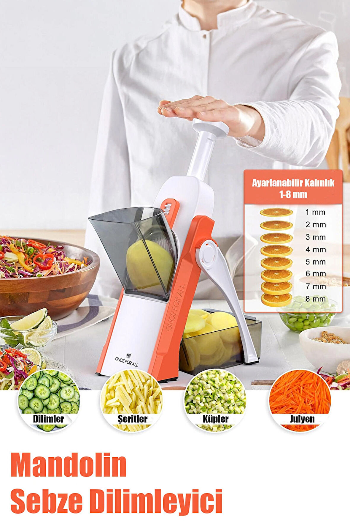 🥕MANDOLİN SEBZE DİLİMLEYİCİ