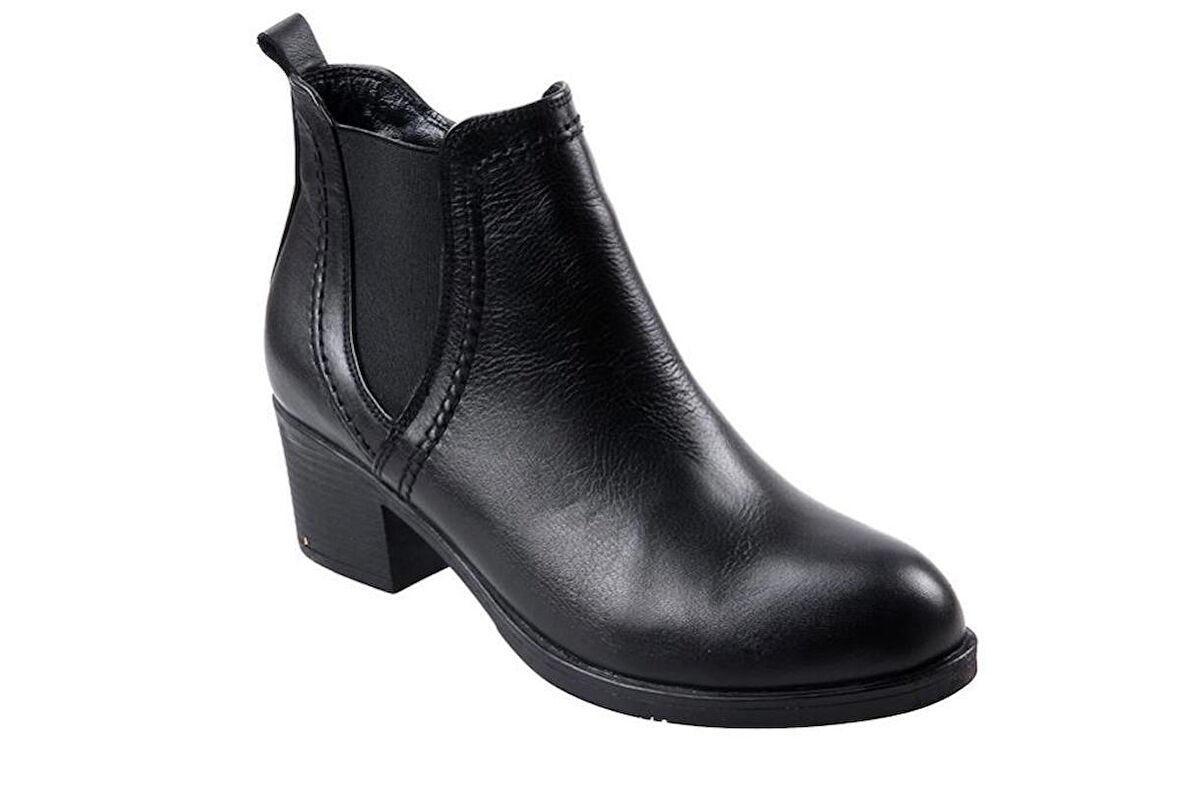 Scavia Orto pedik Comfort Hakiki Deri 5 Cm Topuklu Kadın Bot