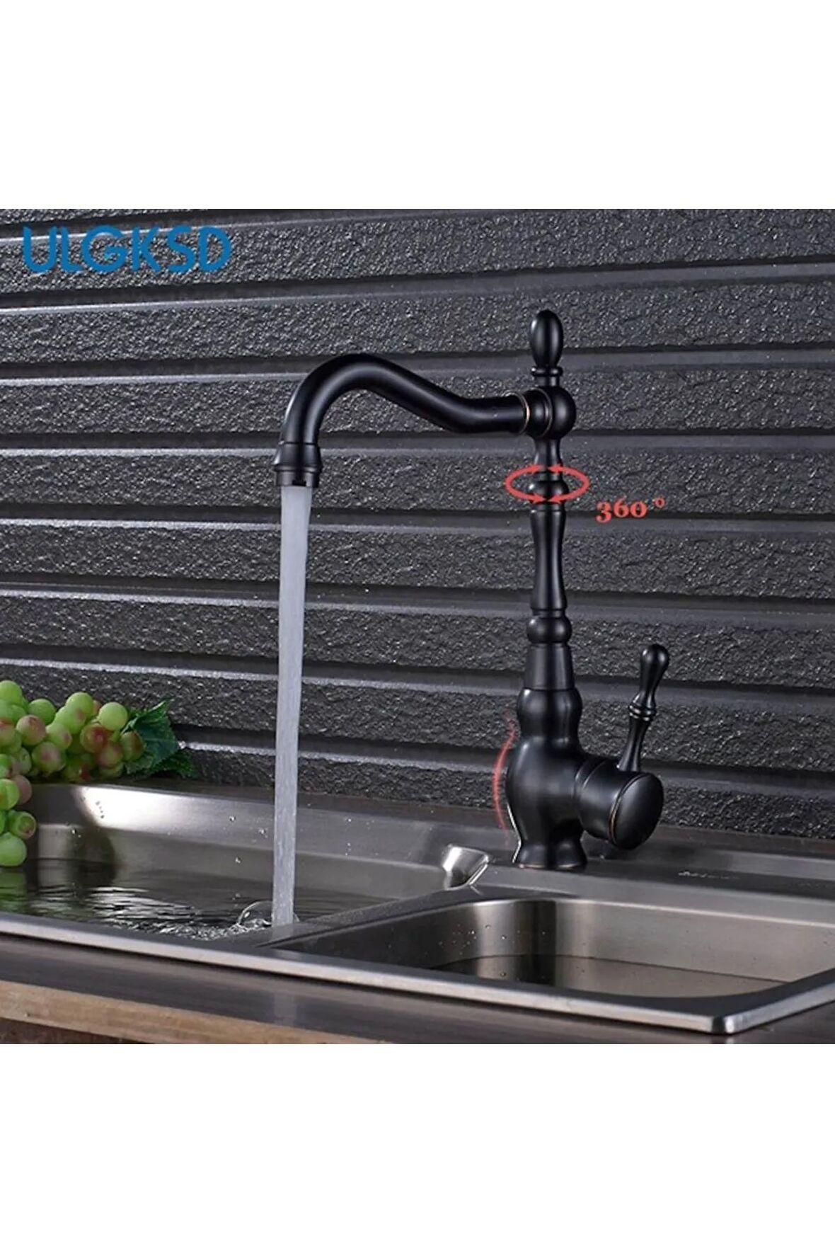 Mutfak Lavabo Evye Bataryası Siyah Tasarım Adınıza Faturalı 5 Yıl Garantili