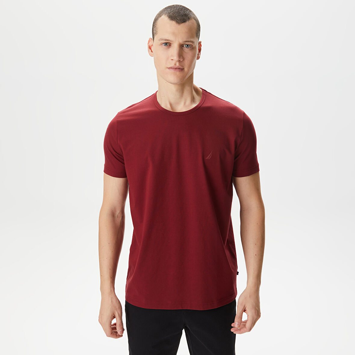 Nautica Erkek Bordo T-Shirt