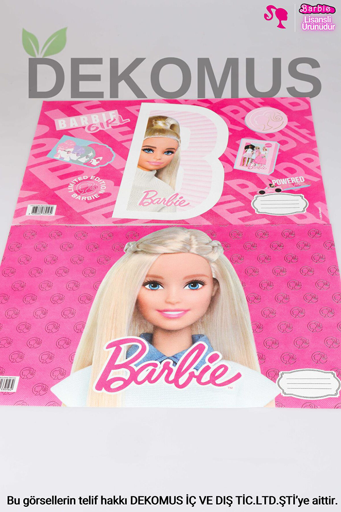 DEKOMUS İLE YENİ SEZON LİSANSLI BARBIE 2'Lİ BESLENME ÖRTÜSÜ 