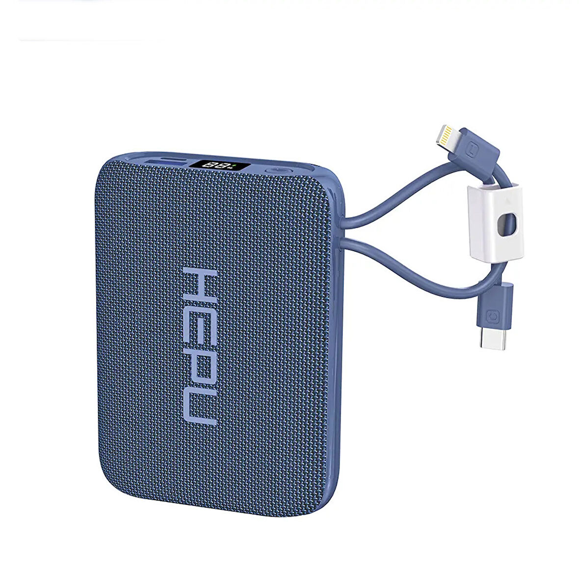 Hepu HP-235 20,000mAh 22.5W  Mavi Sihirli Kablo Powerbank  Hızlı Şarj ve Taşınabilirlik