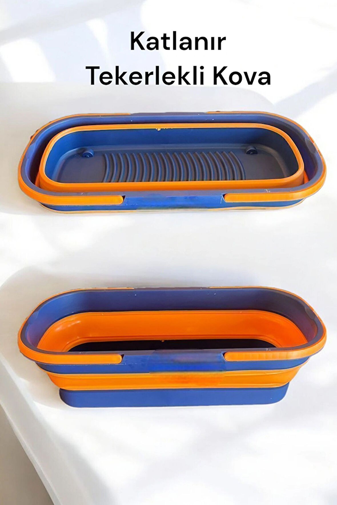 Katlanabilir Tekerlekli Kova Mop - Renkli, Pratik ve Ergonomik Temizlik Kovası