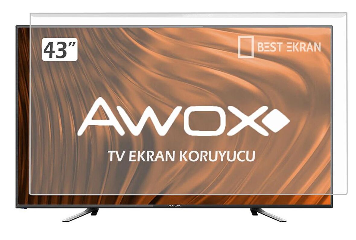 Awox B234300 Tv Ekran Koruyucu Full Hd 43" 109 Ekran Uydu Alicili Smart Led