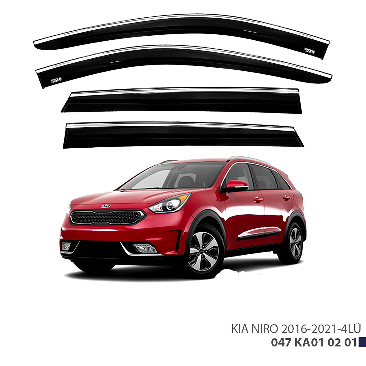 KIA NIRO KROMLU CAM RÜZGARLIĞI 2016 2017 2018 2019 2020 2021
