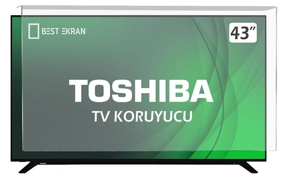 Toshiba 43UV2363DT TV EKRAN KORUYUCU - Toshiba 43" inç Ultra HD VİDAA Smart LED TV Ekran Koruyucu 