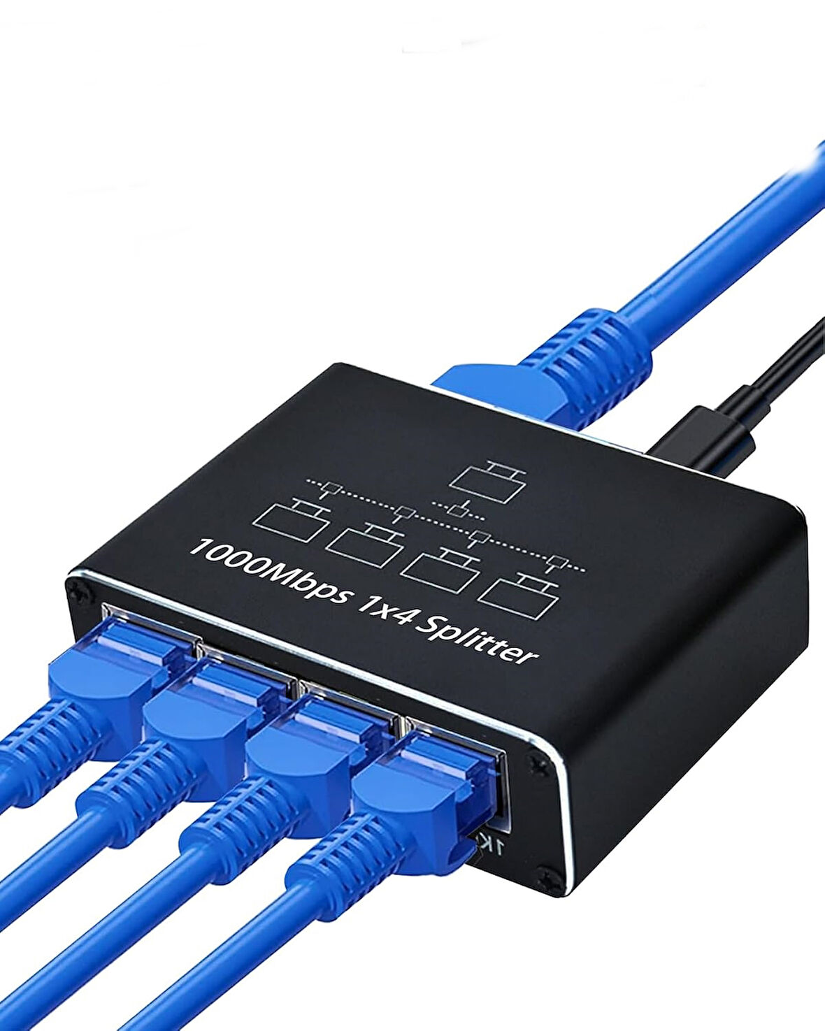 Rj45 Gigabit Ethernet Çoklayıcı 1x4 100m İletim