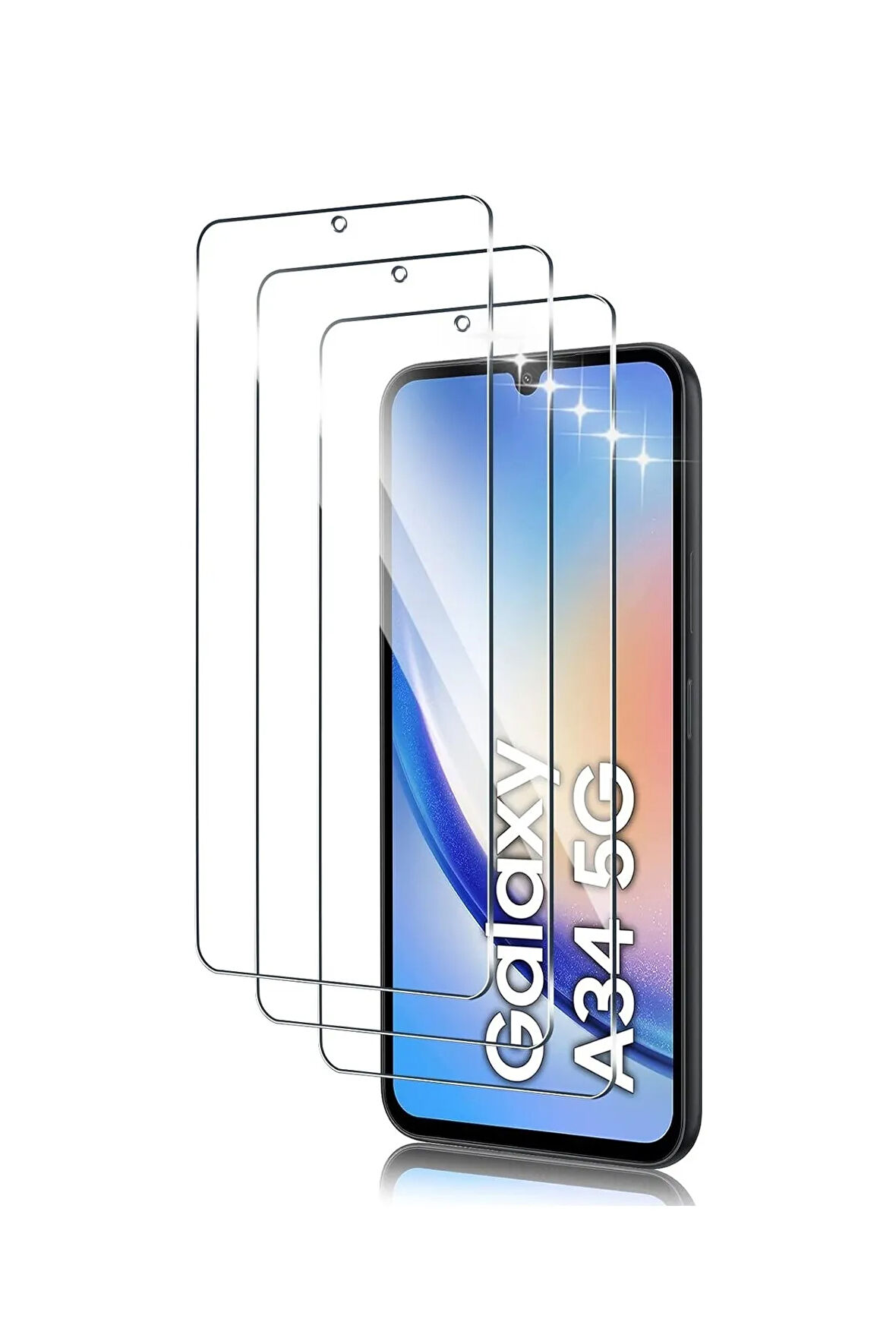 Samsung Galaxy A34 5G Ekran Koruyucu Nano Cam , Kasa Dostu İnce ve Dayanıklı
