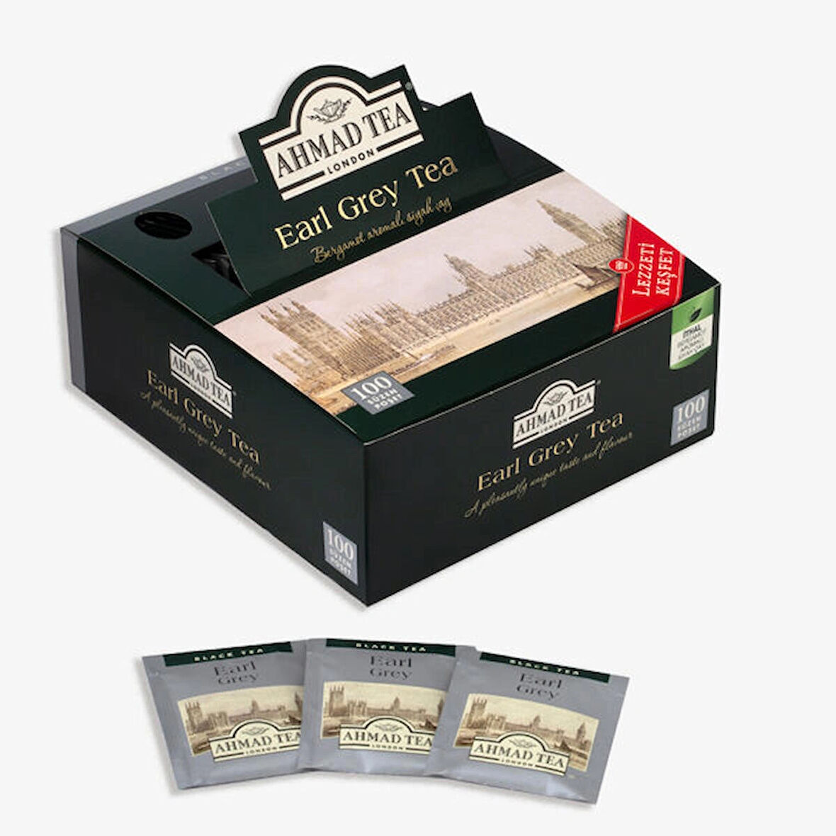 Ahmad Tea 100'lü Earl Grey Bardak Poşet Çay