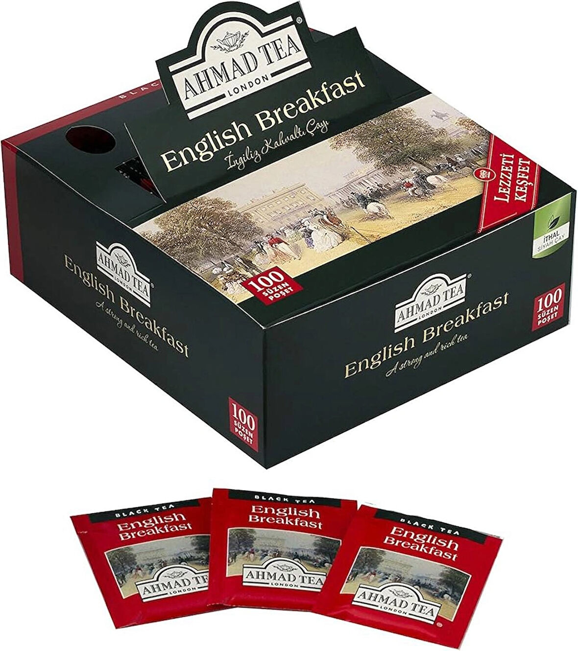 AHMAD TEA English Breakfast Bardak Poşet Çay 100’lü 200 G
