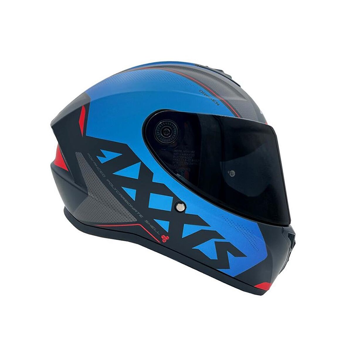Axxis Draken S Kask - Mat Mavi-Siyah