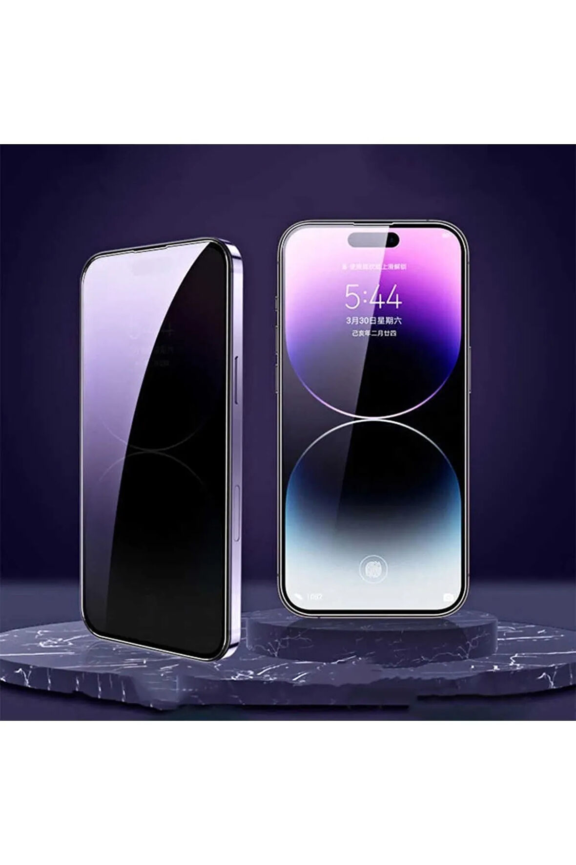 Apple Iphone 14 Pro Max Uyumlu Tam Kapatan Hayalet Seramik Ekran Koruyucu - Extra İnce