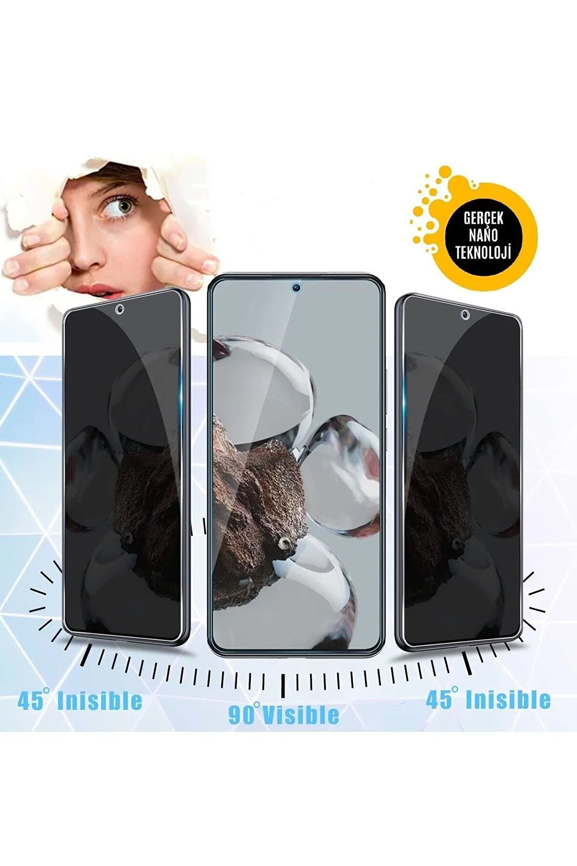 Xiaomi 12t Ve 12t Pro Tam Uyumlu Hayalet Nano Ekran Koruyucu Kırılmaz Cam - Extra İnce