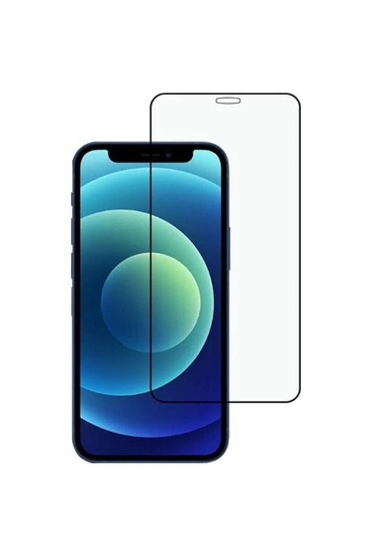 Iphone 12 Tam Kaplayan Ekran Koruyucu - 9d Darbe Emici Temperli Kırılmaz Cam - Extra İnce