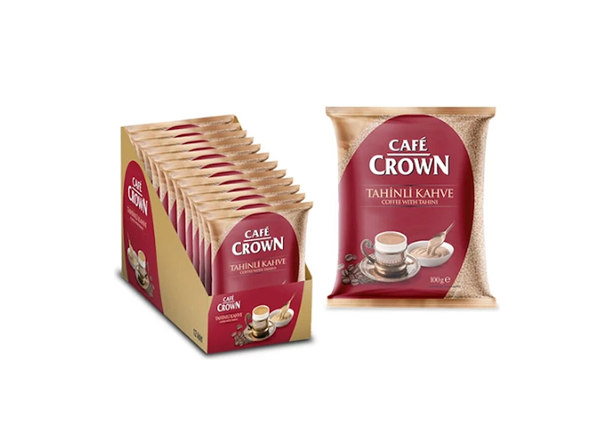 Cafe Crown Tahinli Kahve 100GR x 12 Adet