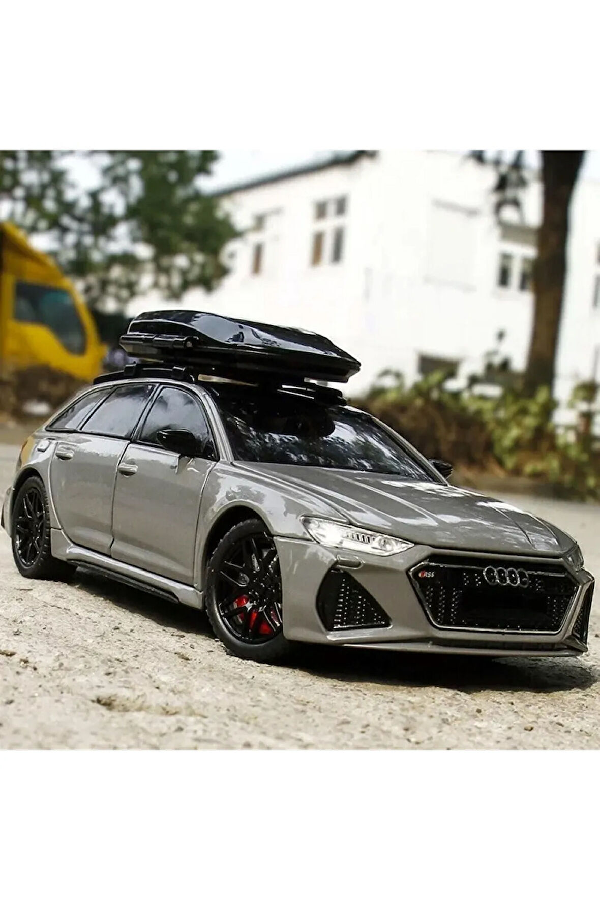 Audi Rs6 Araba Station Wagon 1:24 Diecast Metal Model Araba Koleksiyon Araba Sesli Işıklı 21Cm