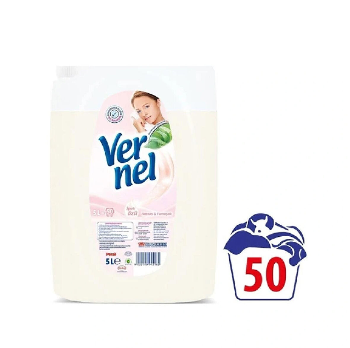 Vernel Çamaşır Yumuşatıcısı Hassas Yumuşak 5 Lt