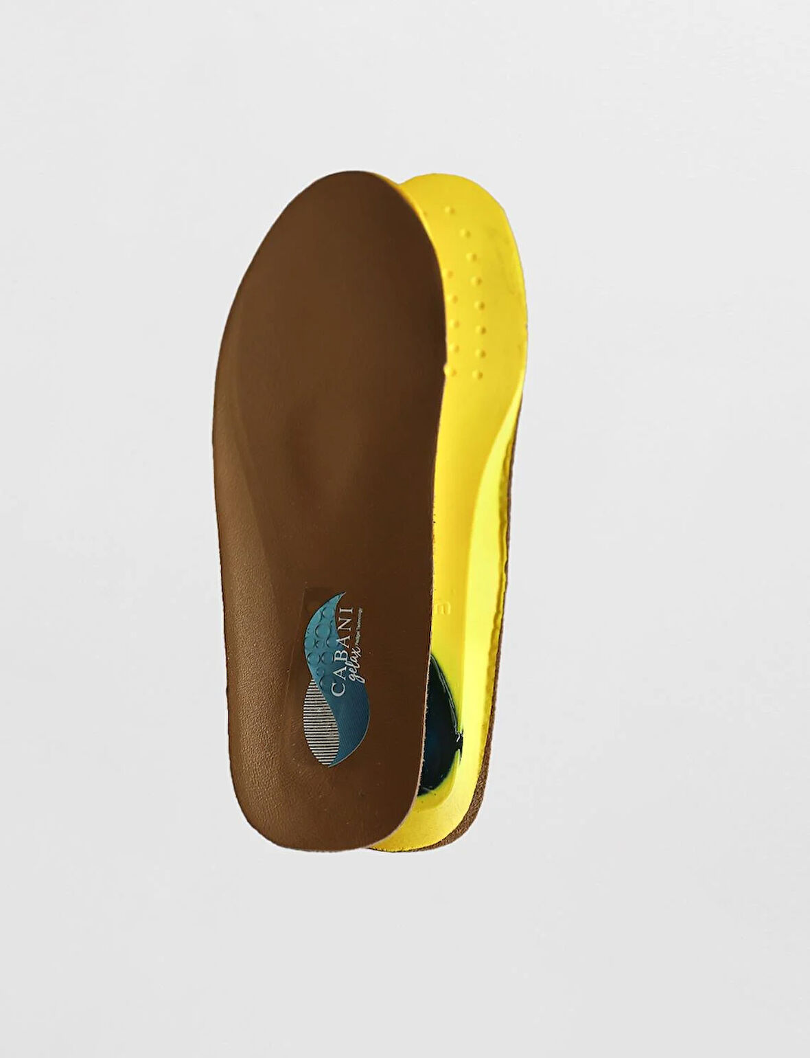 Cabani Jel Destekli Deri Hardal Erkek Tabanlık