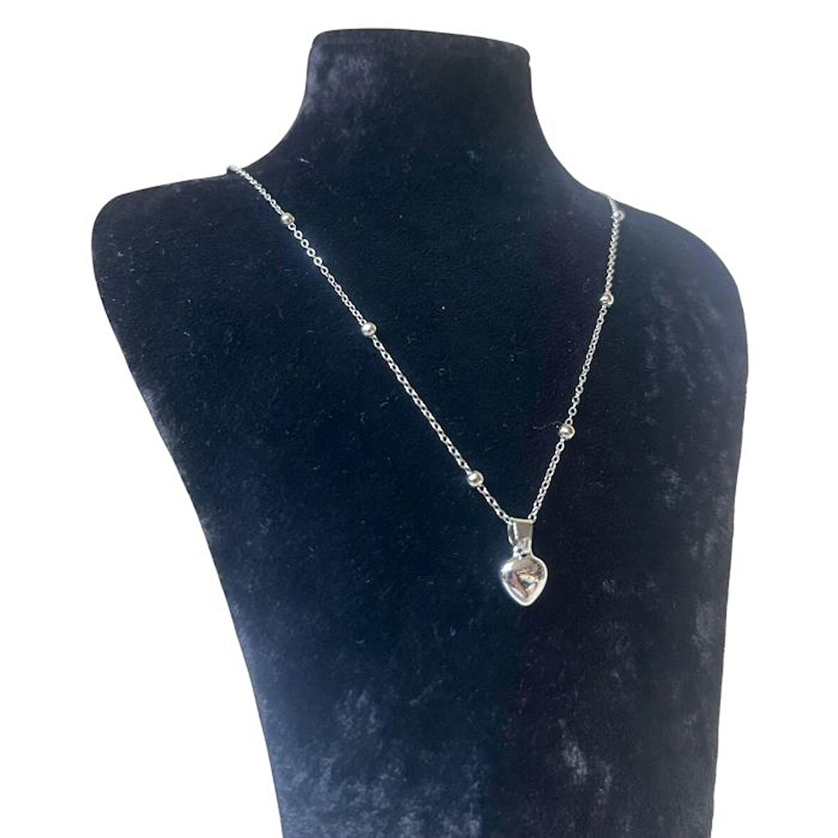 Uretti - Melik 9215 1556 Dorika Zincirli Kalp Model Kolye