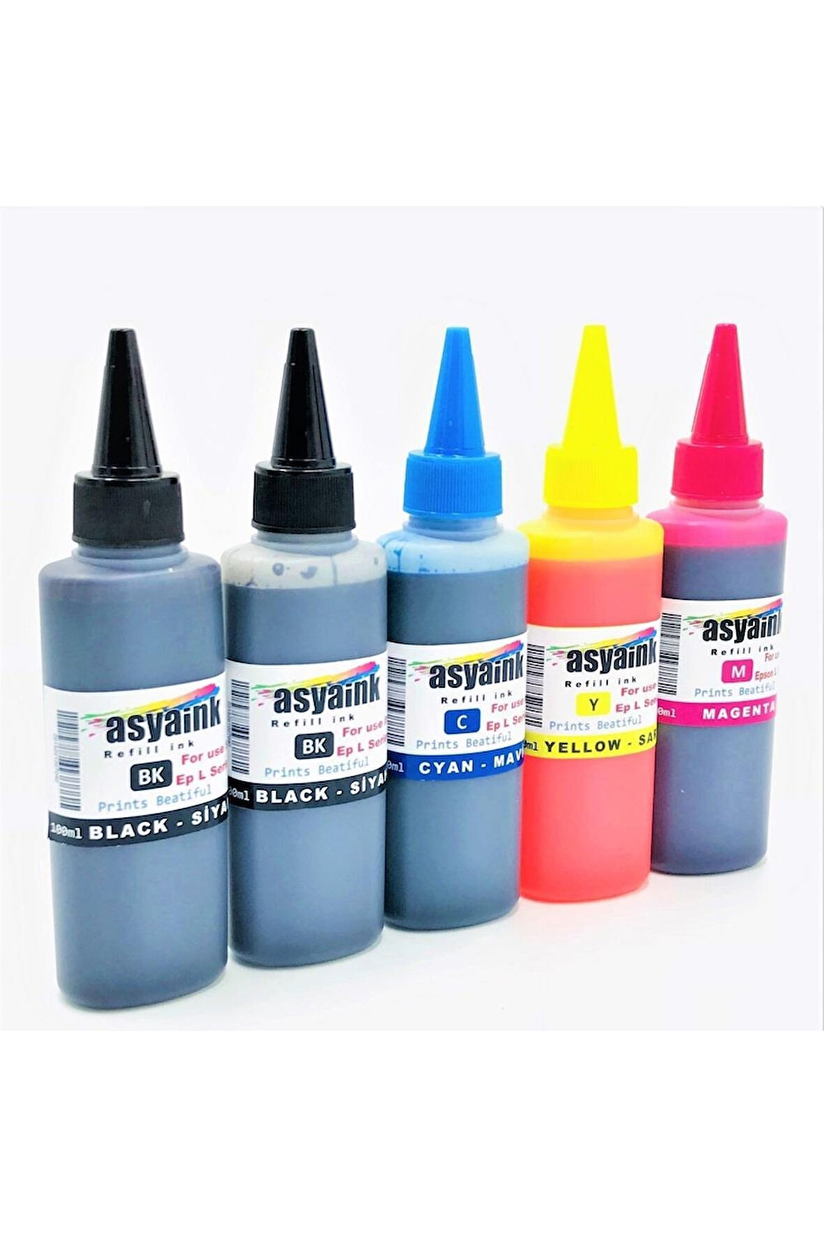 Canon Pixma E404 - E484 Uyumlu Mürekkep Seti 5x100ml