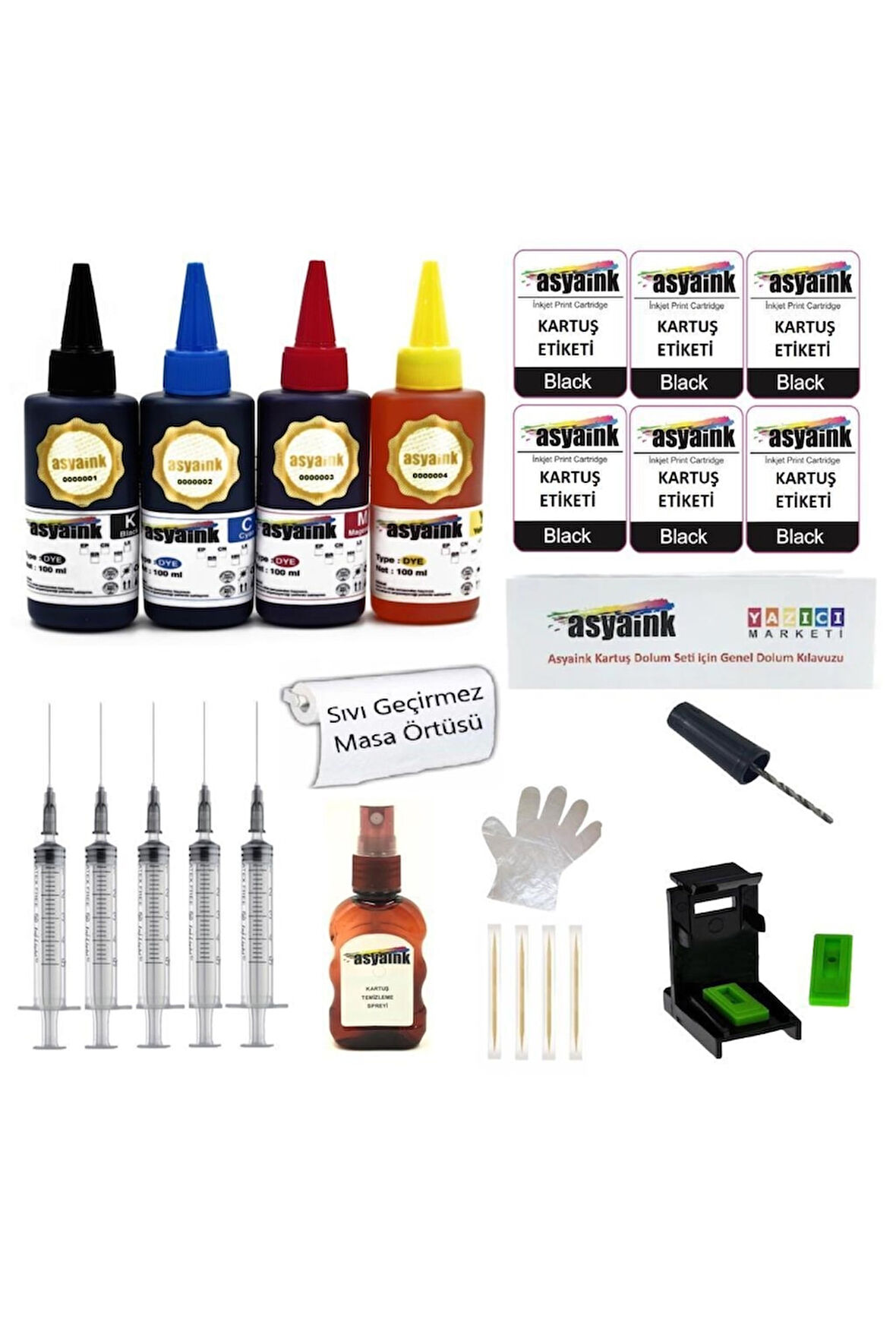 Canon Pg545 Ve Cl546 Uyumlu Kartuş Dolum Seti