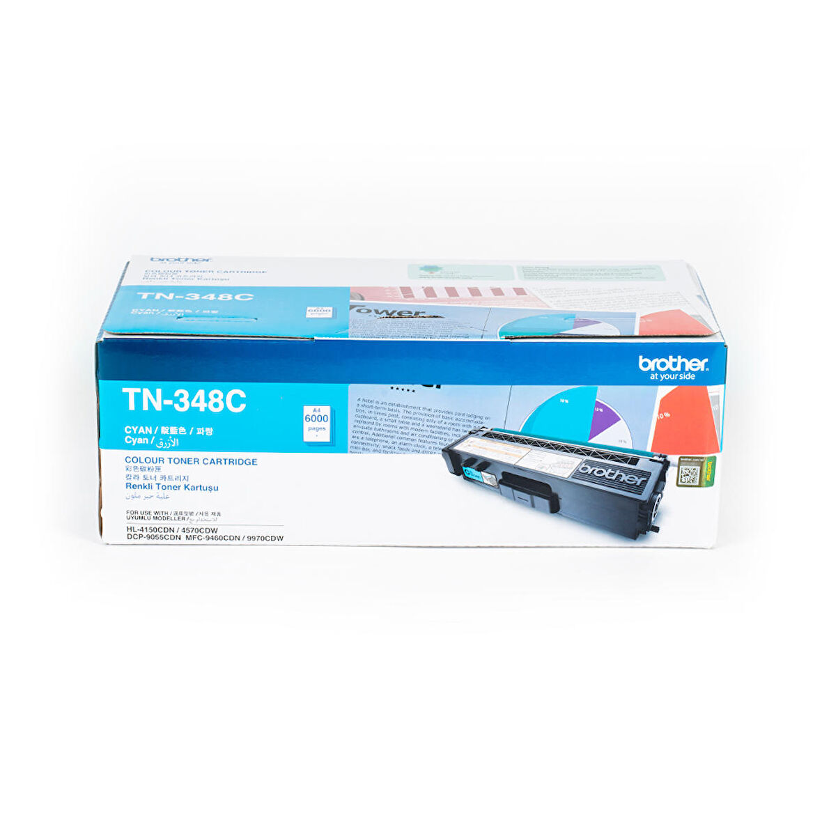 Brother TN-348C 6000 Sayfa Kapasiteli Mavi Toner