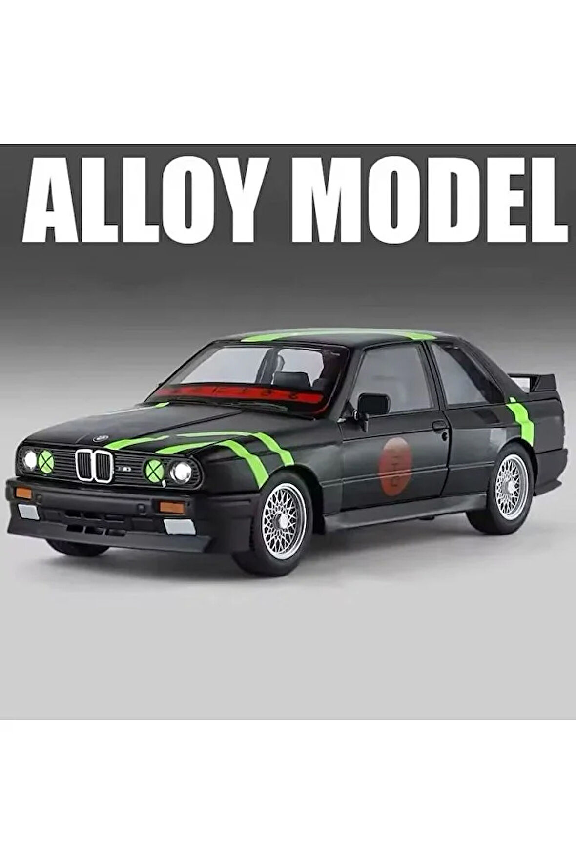 Yeni - New 1988 BMW M3 (E30) Siyah BMW E30 Diecast Model Koleksiyonluk Araba