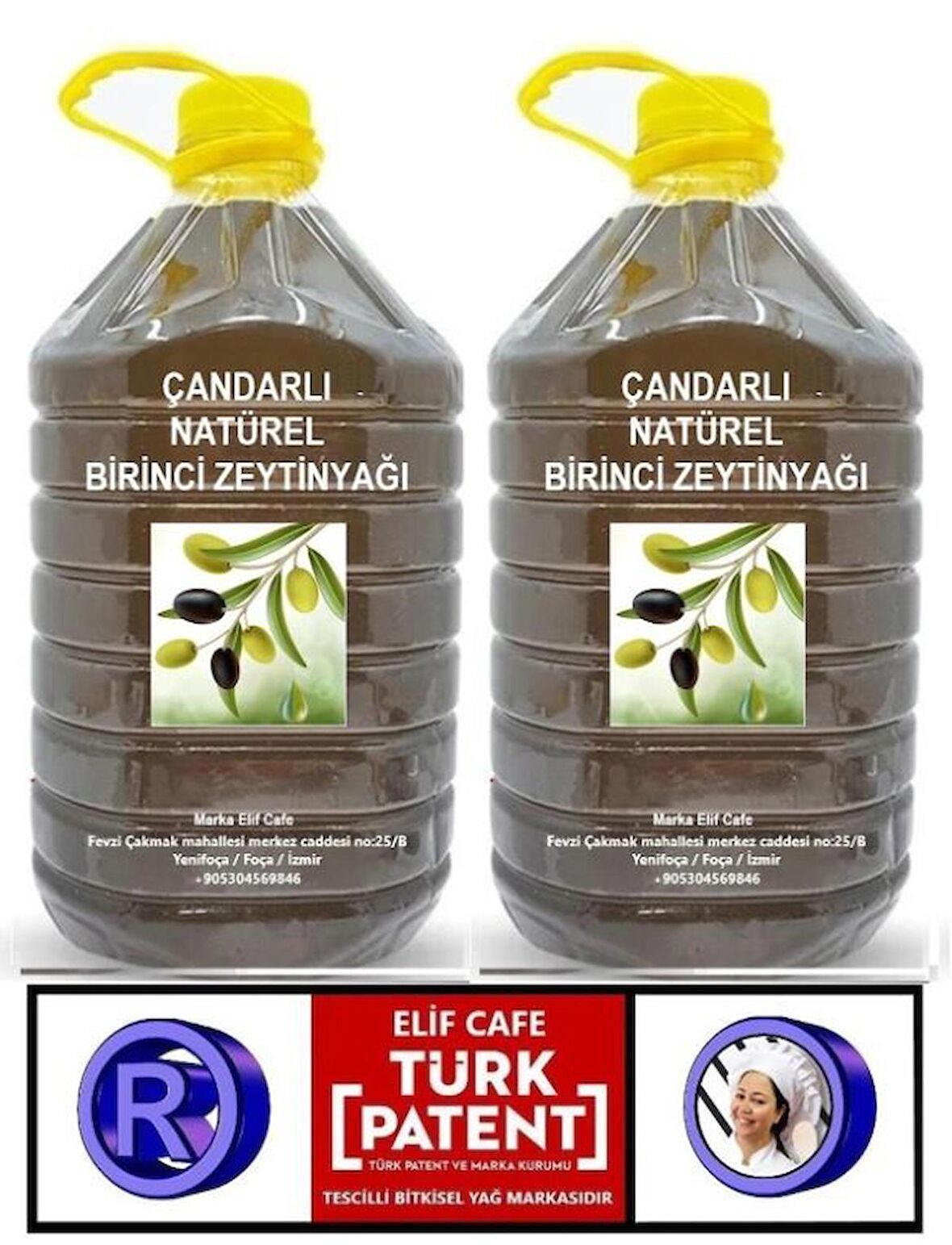 Çandarlı Natural   Birinci Zeytinyağı 5 lt Pet Şişe zeytinyağı 5 litre 2 adet