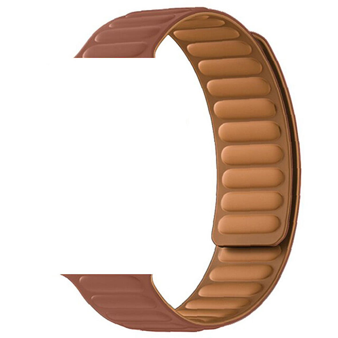 Smcase Apple Watch Series 8 41mm Uyumlu Kordon Mıknatıslı Deri Tasarım Ayarlanabilir KRD 34