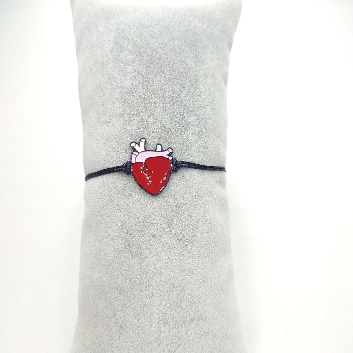 TEDZ COLLECTION Kırmızı Kalp Pin Bileklik