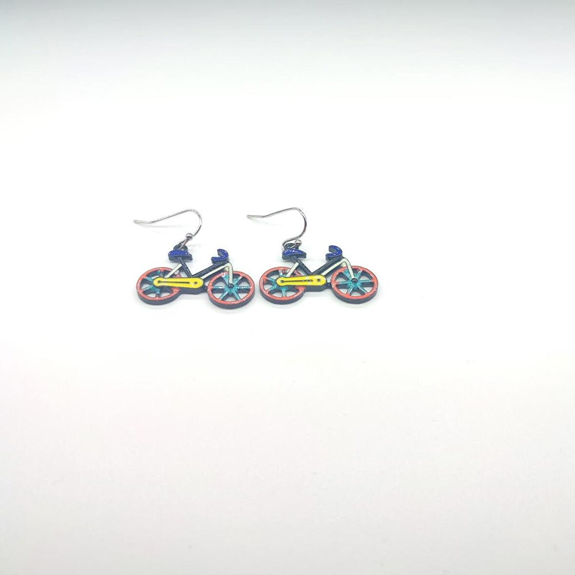 TEDZ COLLECTİON Kırmızı Bisiklet Pin Küpe