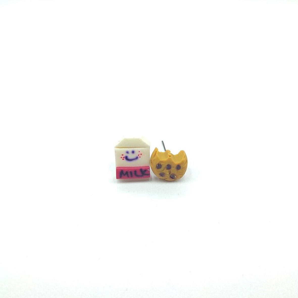 TEDZ COLLECTİON Milk and Cookie Pin Küpe
