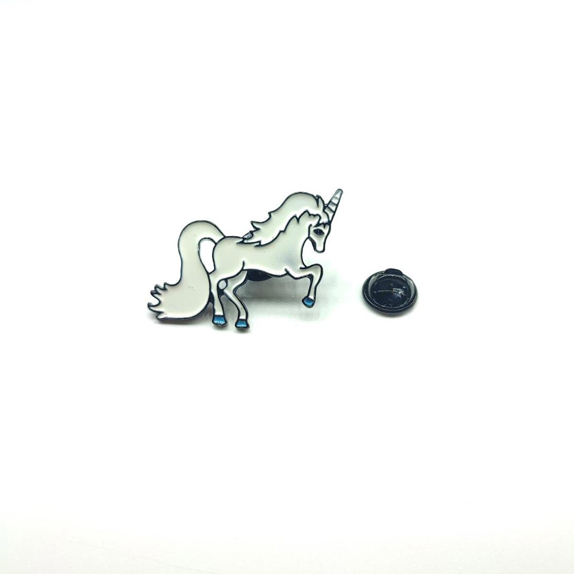 MORDİNO Beyaz Unicorn pin