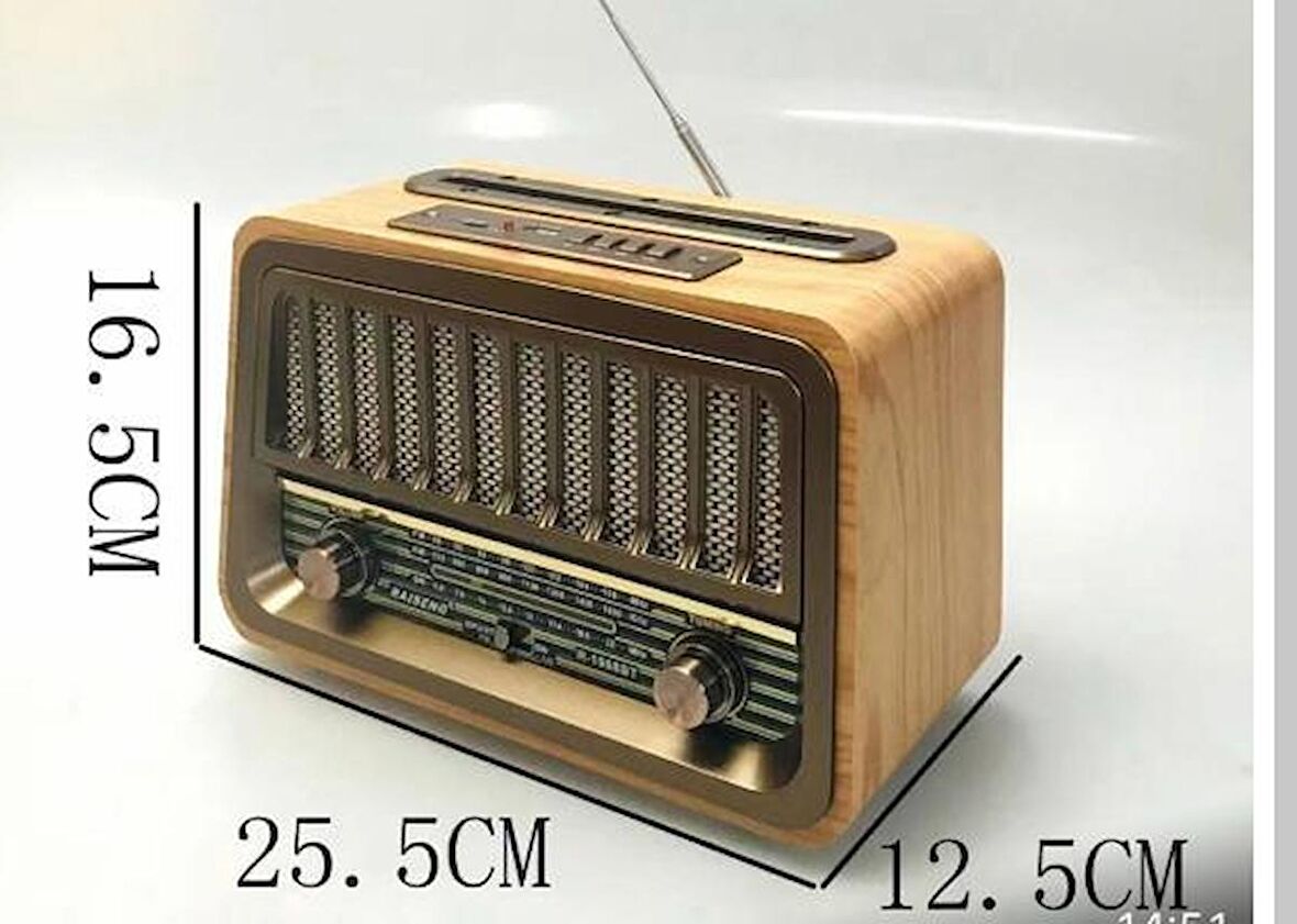 Everton Rt-833 radyo-TF card-usb-Kumandalı Nostaljik Radyo