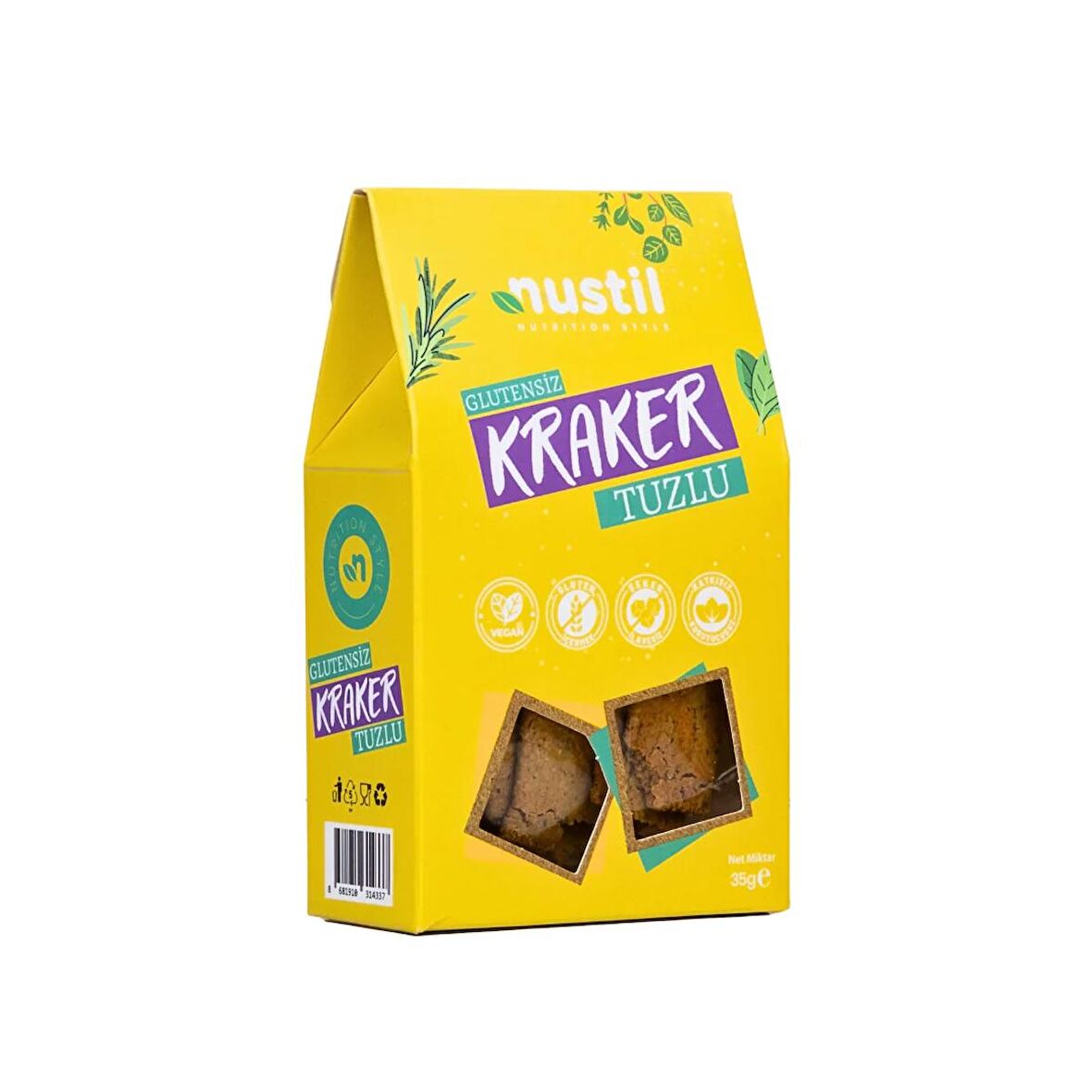 NUSTİL Glutensiz Tuzlu Kraker 35g