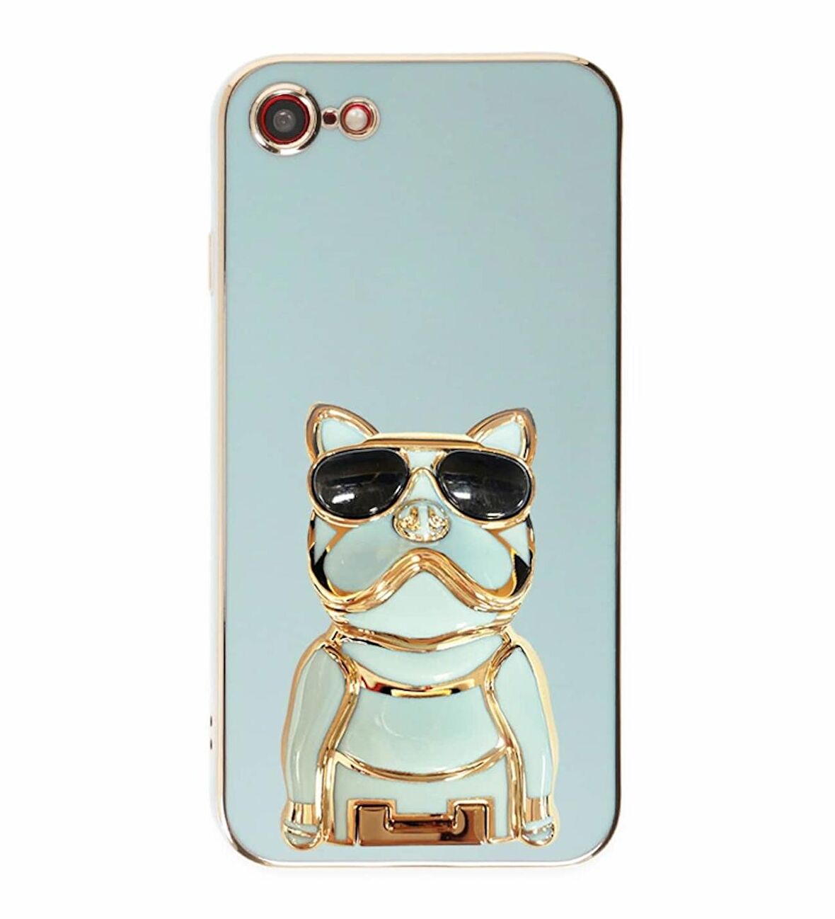 Smcase Apple iPhone Se 2020 Kılıf Standlı Kamera Korumalı Bulldog Silikon