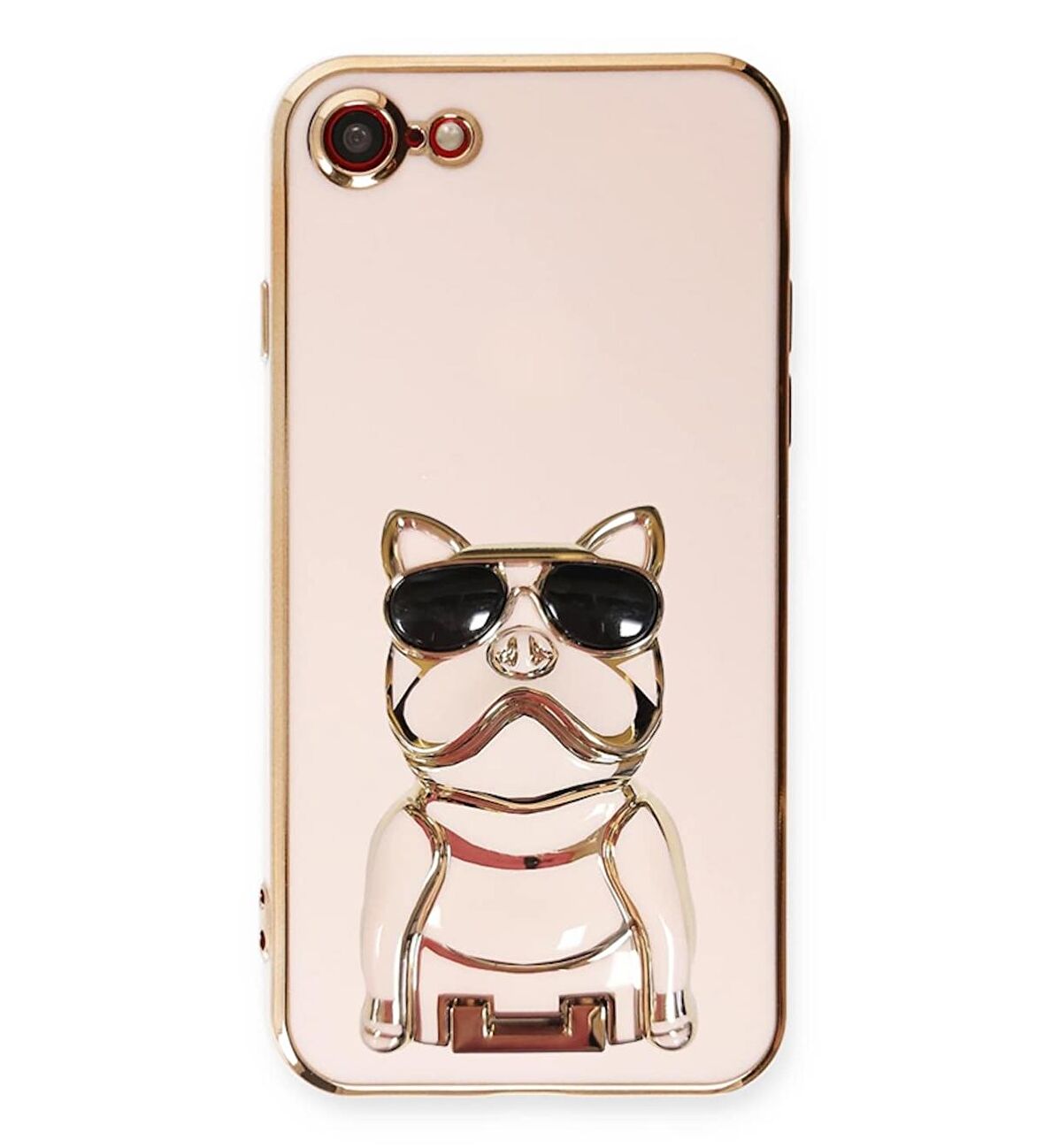 Smcase Apple iPhone Se 2020 Kılıf Standlı Kamera Korumalı Bulldog Silikon