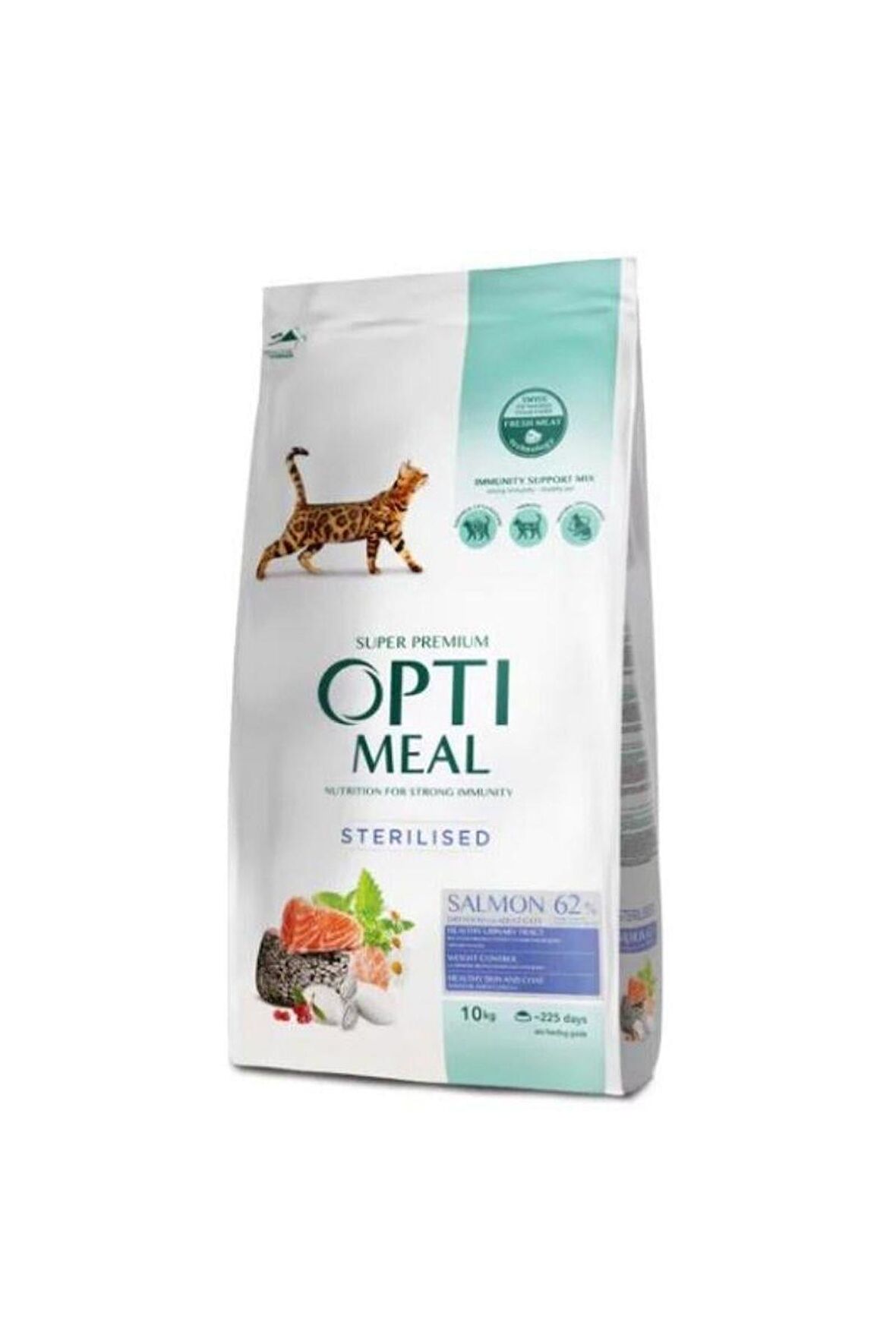 Optimeal Super Premium Sterilized Somonlu Kısırlaştırılmış Yetişkin Kedi Maması 10 Kg