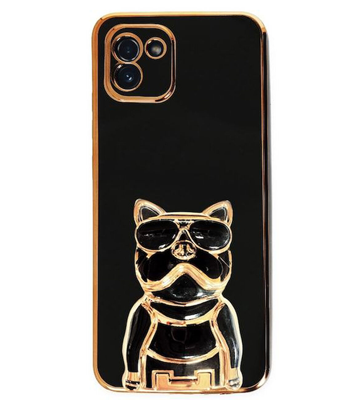 Smcase Samsung Galaxy A03 Kılıf Standlı Kamera Korumalı Bulldog Silikon